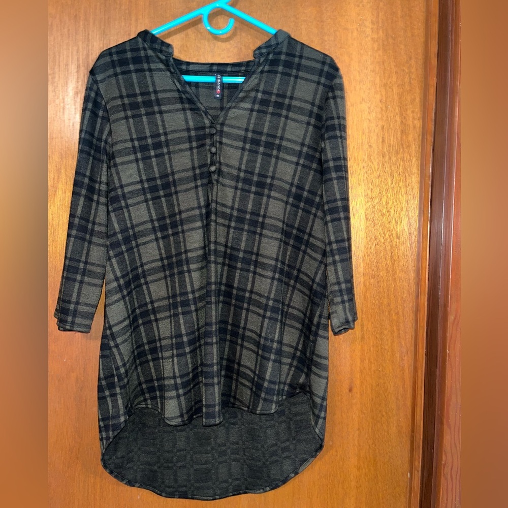 Flannel tunic